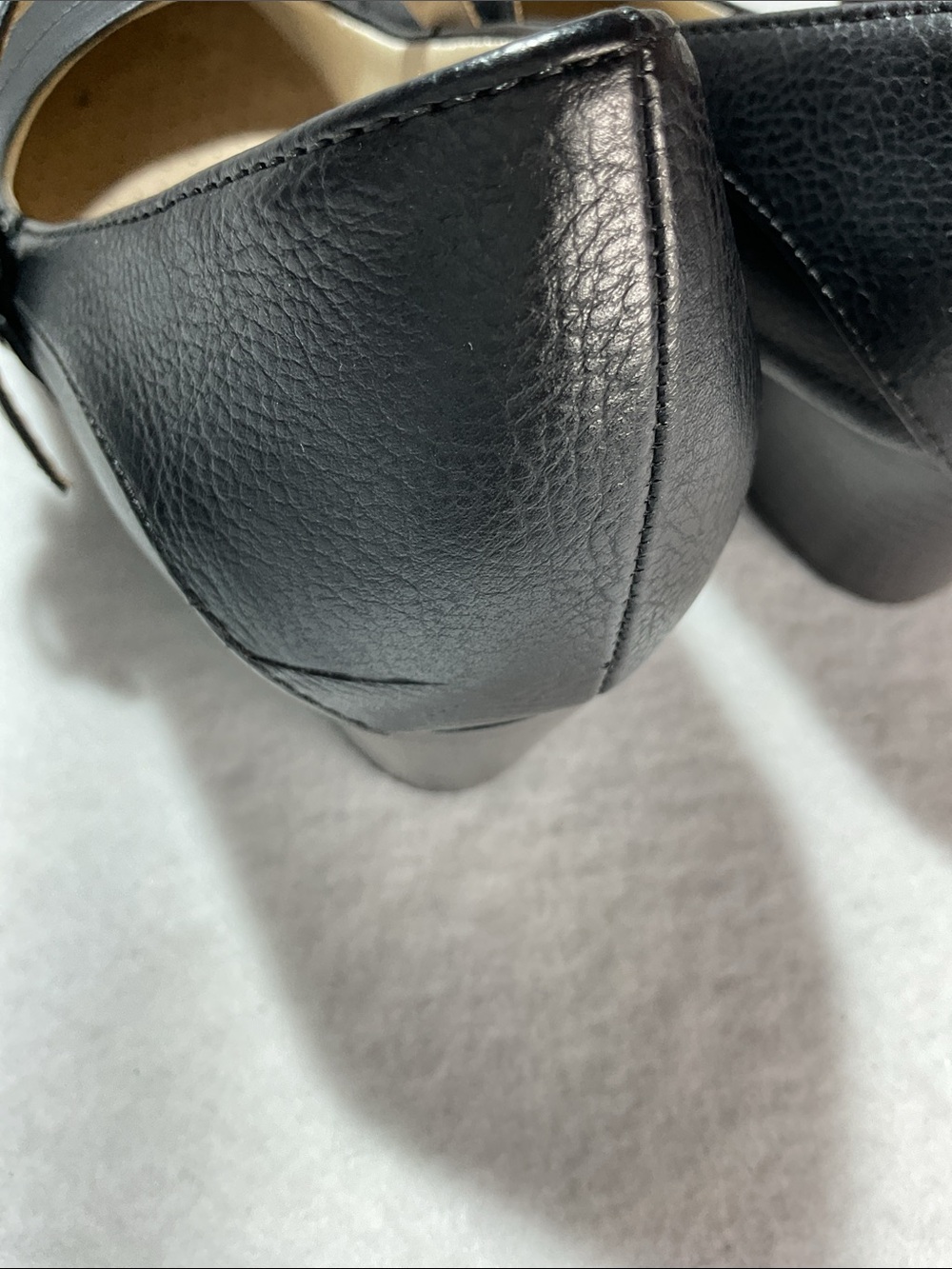 Life Stride Rozz Black Mary Jane Block Heel Pumps with Buckle - Picture 6 of 9